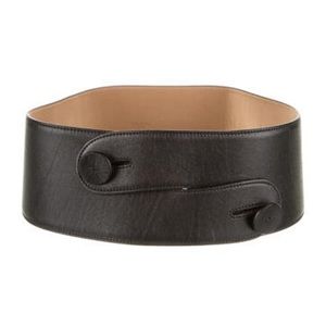 ALAÏA Wide Leather Waist Belt Size 75